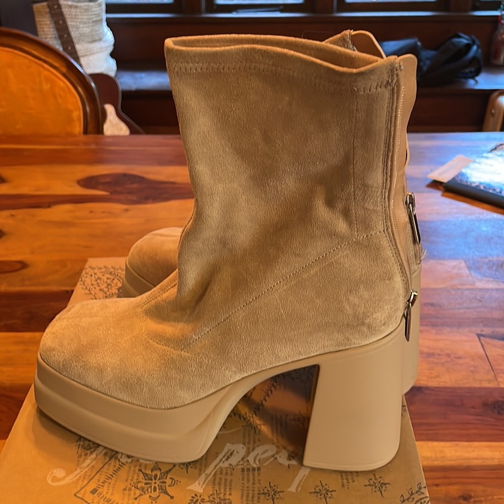 Free people double stack B diamond boot suede